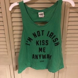 PINK cropped tank top